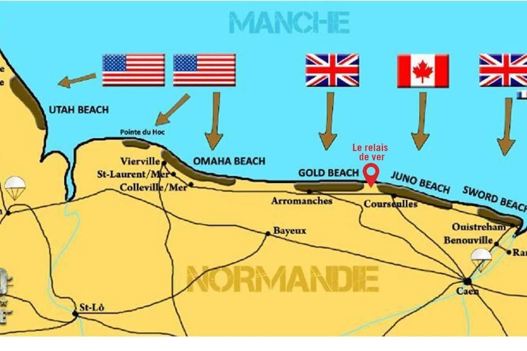 Gite Historique En Normandie Plages Du Debarquement Ver-sur-Mer Kültér fotó